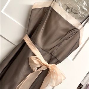 Lovely silk blush and black dress - BCBG NWT’s